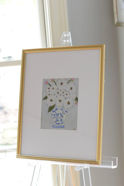 Antique Vase Print FRAMED 21x17