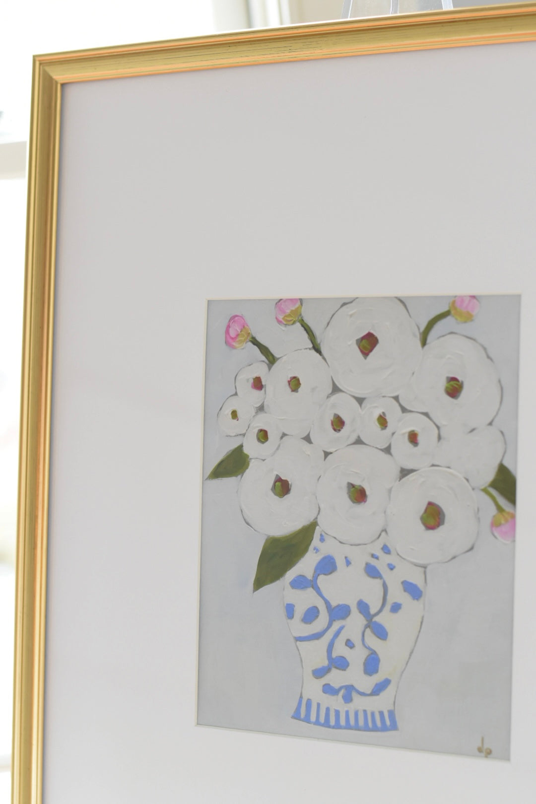 Antique Vase Print FRAMED 21x17