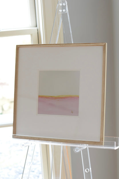 Rosy Reverie Print FRAMED 16x16