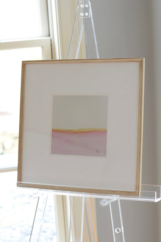 Rosy Reverie Print FRAMED 16x16