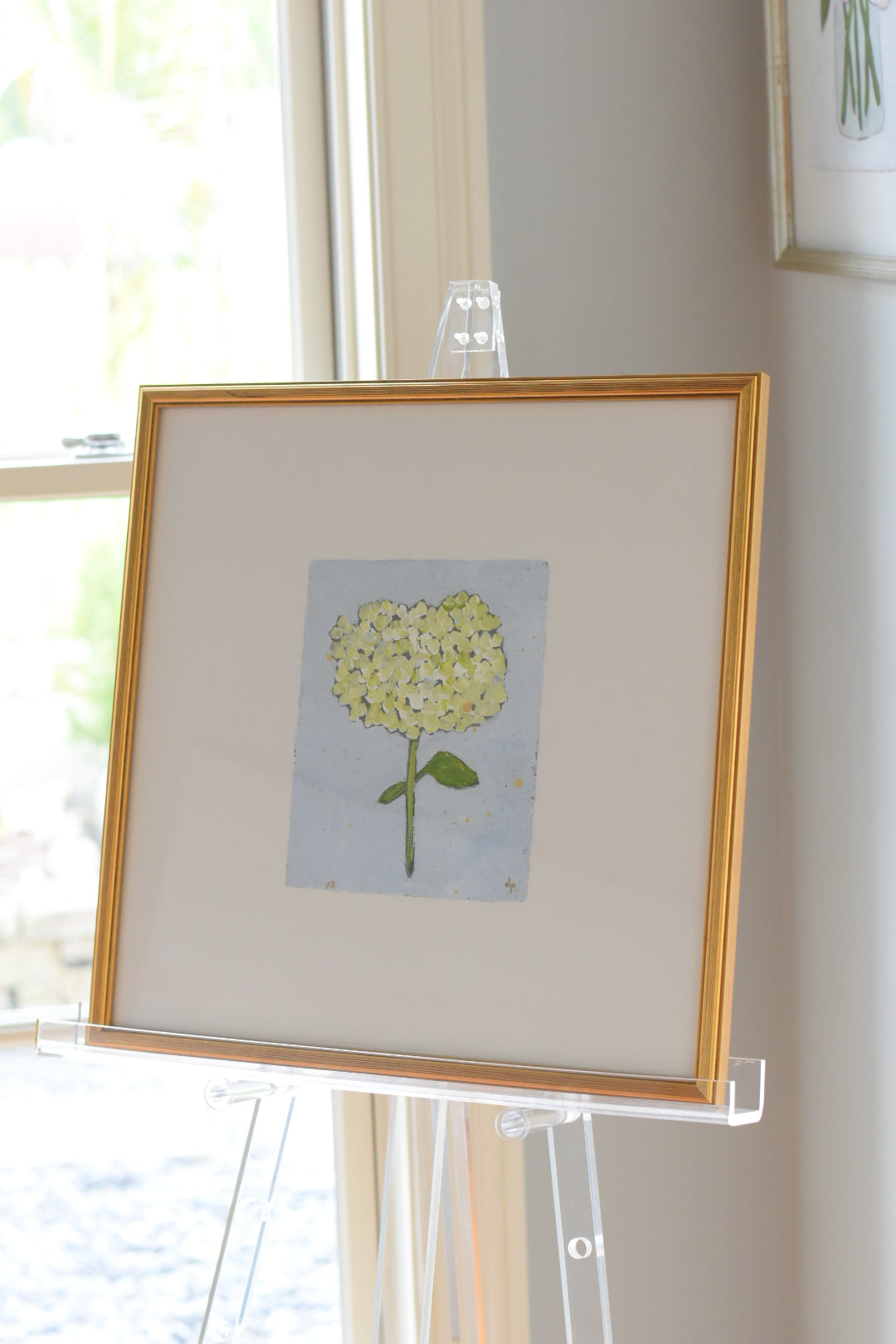 Green Sea Glass Hydrangea 21x21