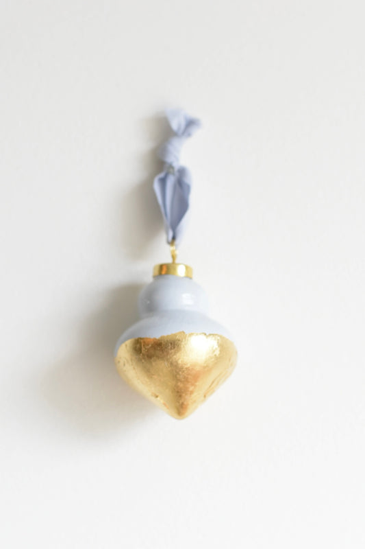 Light Blue Christmas Bauble Ornament