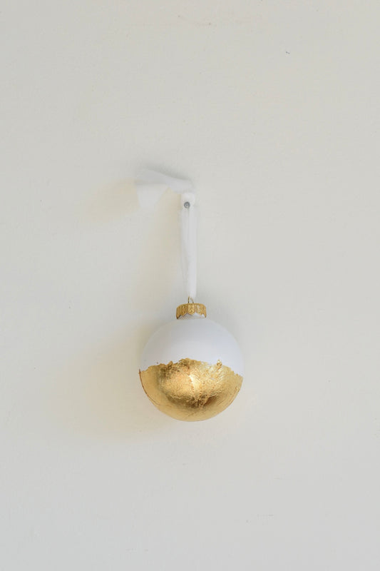 "White Christmas" Ball Ornament