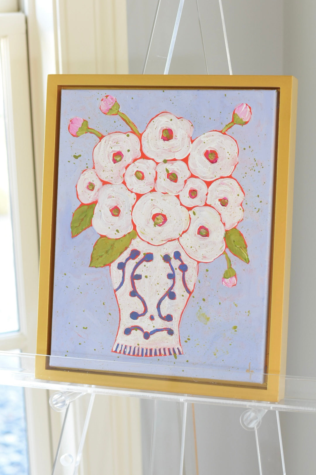 Antique Vase Floral - Framed