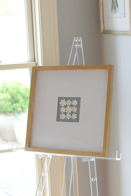 Antique Blue Flowertaglio Square