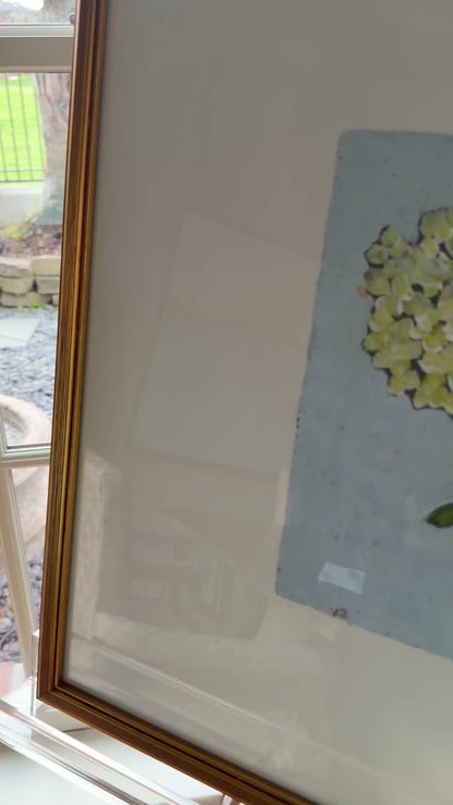 Green Sea Glass Hydrangea 21x21